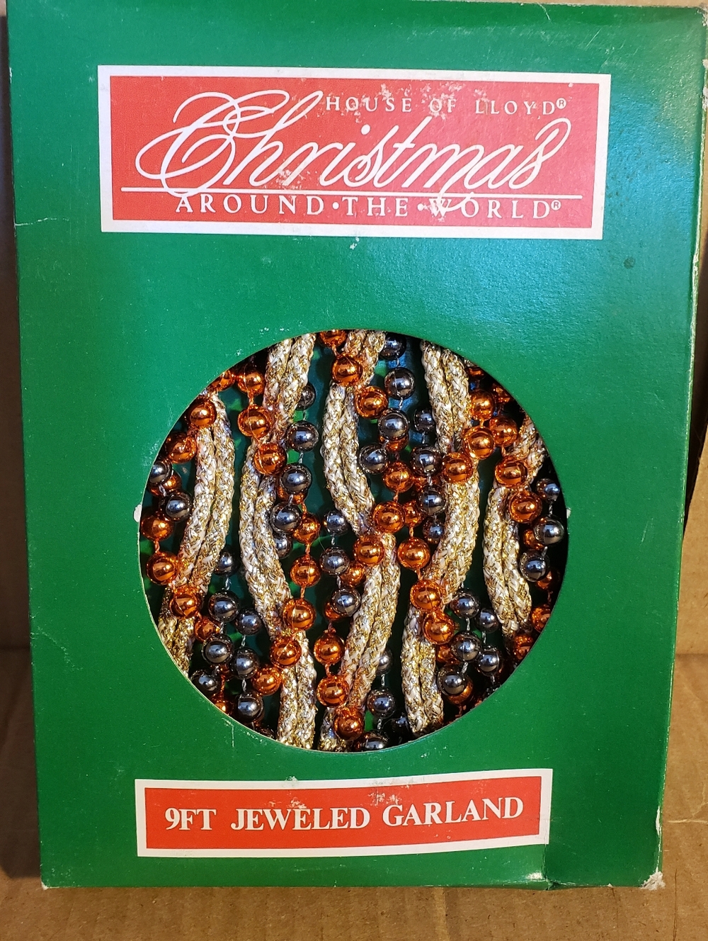 House of Lloyd Christmas Around the World Garland 9 Ft New Vintage Beaded